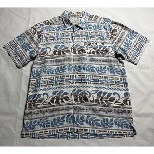 Quiksilver WATERMAN Collection Comfort Fit SS Hawaiian Shirt Sz M